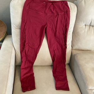 Maroon Victoria Sport Leggings size L